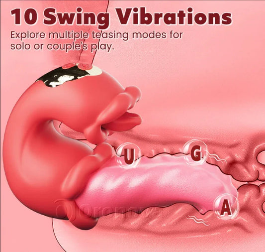 Oronova OpalSway Licking & Swinging G-Spot Rose Vibrator