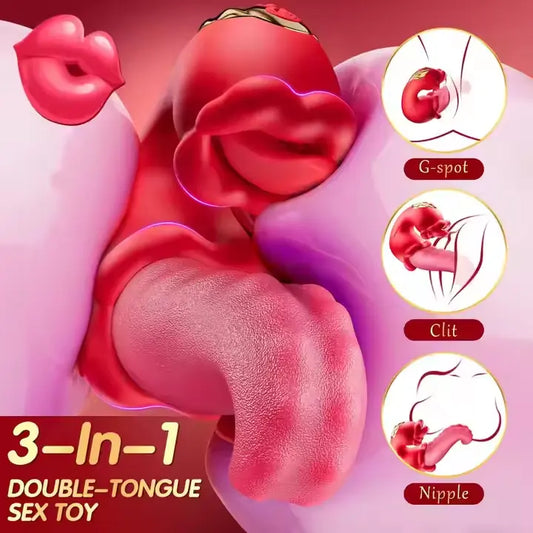 Oronova OpalSway Licking & Swinging G-Spot Rose Vibrator